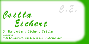 csilla eichert business card